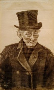 Old Man with Top Hat by Vincent van Gogh